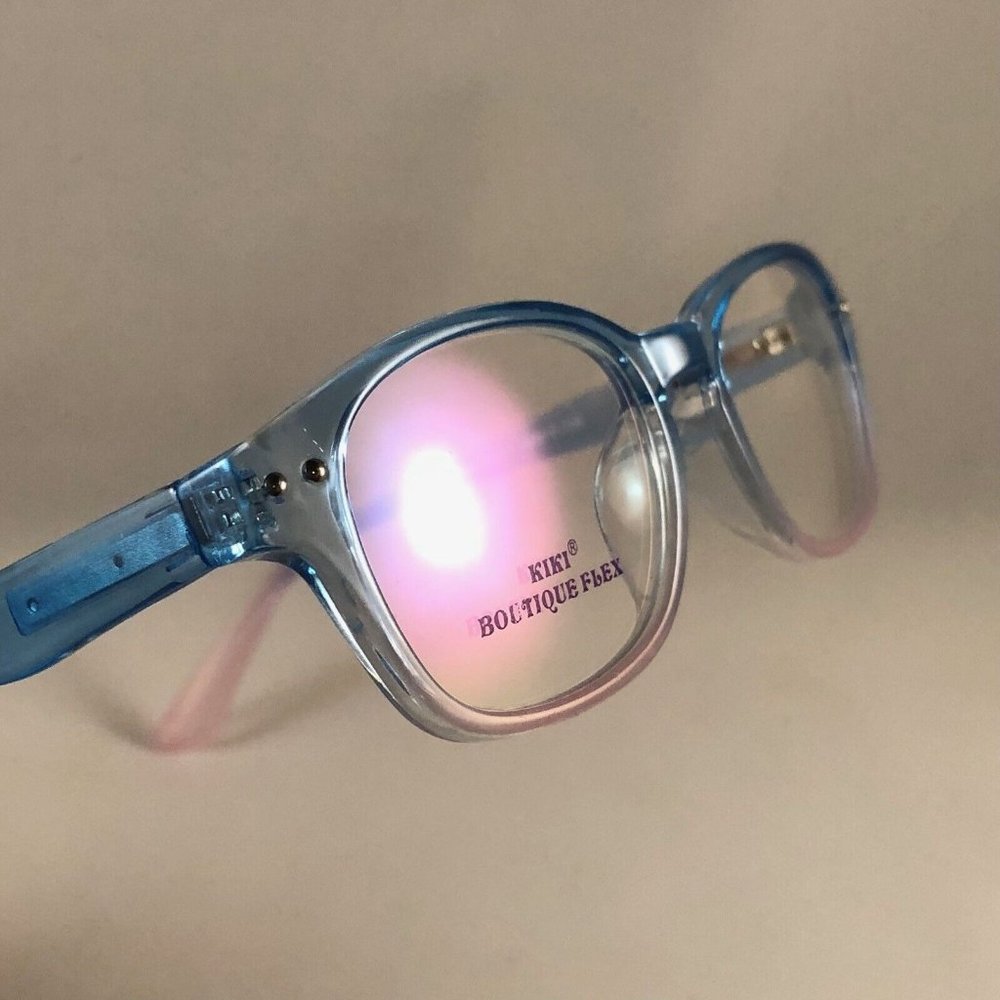 Kiki Boutique 6004 C1 Girls Eyeglass Frames Mermaid Pink Blue Clear 46-17-133